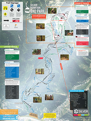Full bike park map
